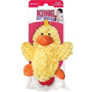 🆕 KONG® Duck Plush Dog Toy with Squeaker